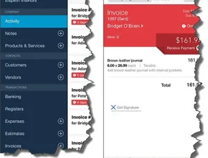 QuickBooks Online’s mobile app
