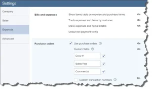 Company Settings page